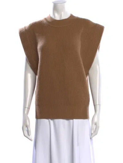 Pre-owned Isabel Marant Wool Crew Neck Sweater In Brown
