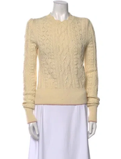 Pre-owned Isabel Marant Wool Crew Neck Sweater In Neutral