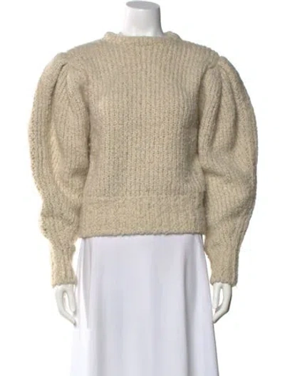 Pre-owned Isabel Marant Wool Crew Neck Sweater In Neutral