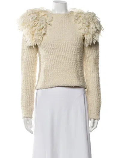 Pre-owned Isabel Marant Wool Crew Neck Sweater In Neutral