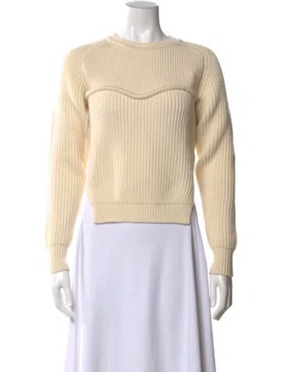 Pre-owned Isabel Marant Wool Crew Neck Sweater In Neutral