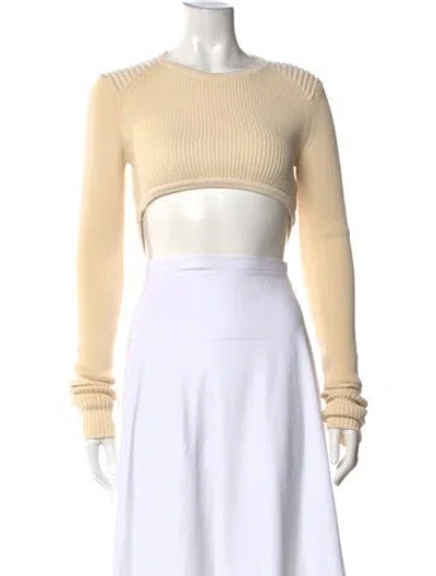 Pre-owned Isabel Marant Wool Crew Neck Sweater In Neutrals