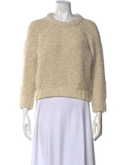 Pre-owned Isabel Marant Wool Crew Neck Sweater In Neutrals