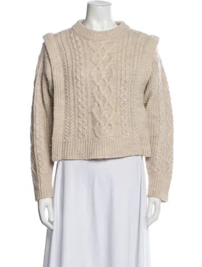 Pre-owned Isabel Marant Wool Crew Neck Sweater In Purple