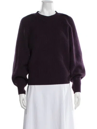 Pre-owned Isabel Marant Wool Crew Neck Sweater In Purple