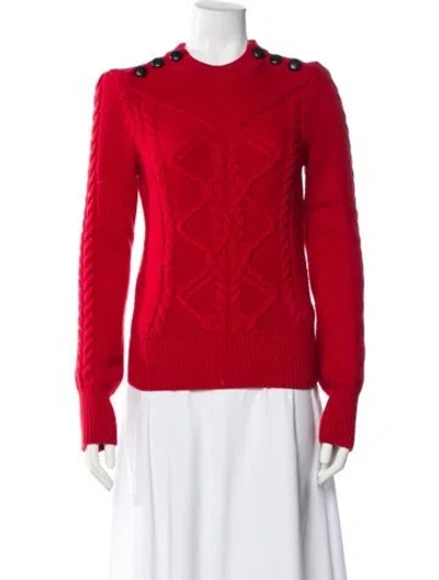 Pre-owned Isabel Marant Wool Crew Neck Sweater In Red