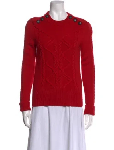 Pre-owned Isabel Marant Wool Crew Neck Sweater In Red