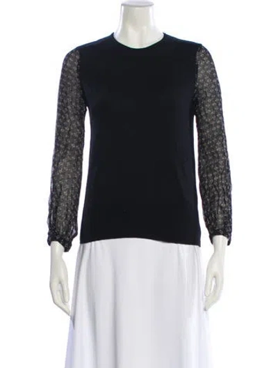 Pre-owned Isabel Marant Wool Crew Neck Top In Black