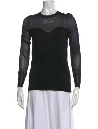 Pre-owned Isabel Marant Wool Crew Neck Top In Black
