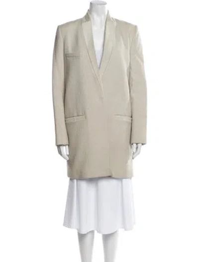 Pre-owned Isabel Marant Wool Fur Coat In Neutral