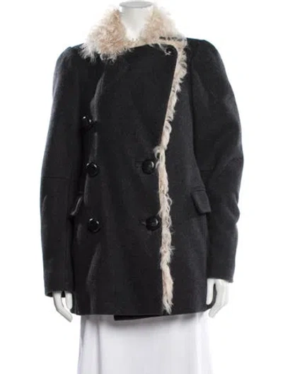 Pre-owned Isabel Marant Wool Fur Jacket In Gray