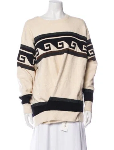 Pre-owned Isabel Marant Wool Graphic Print Sweater In Neutral