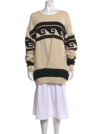 Pre-owned Isabel Marant Wool Graphic Print Sweater In Neutrals