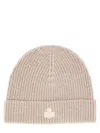 Isabel Marant Wool Hat With Logo Patch In Sand