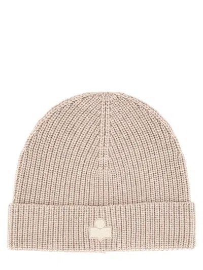 ISABEL MARANT WOOL HAT WITH LOGO PATCH