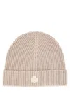 Isabel Marant Wool Hat With Logo Patch In Neutral