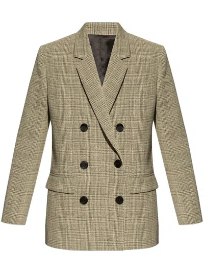 Isabel Marant Irma Double-breasted Blazer In Beige