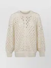 Isabel Marant Wool Jumper With Balloon Sleeves And Crew Neck