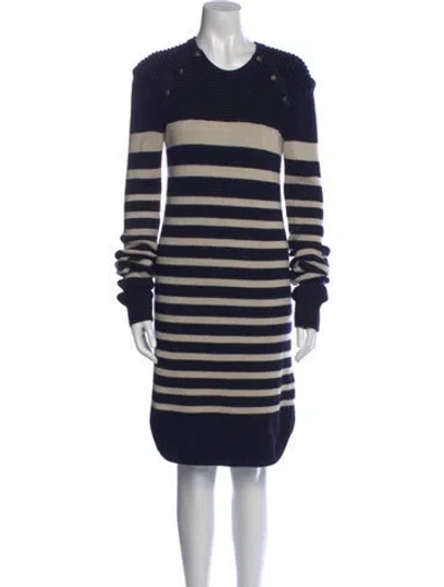 Pre-owned Isabel Marant Wool Knee-length Dress In Blue