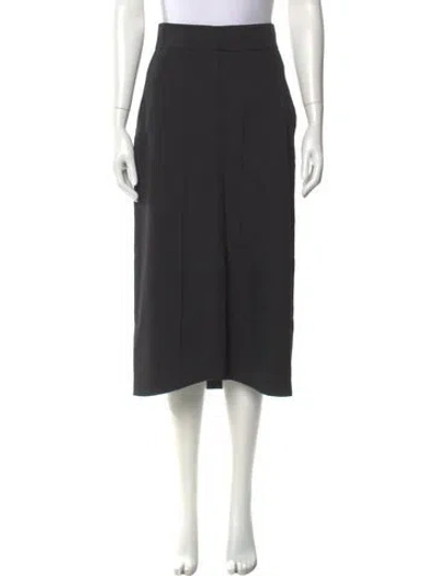 Pre-owned Isabel Marant Wool Midi Length Skirt In Black