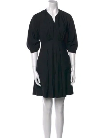 Pre-owned Isabel Marant Wool Mini Dress In Black