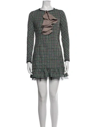 Pre-owned Isabel Marant Wool Mini Dress In Blue