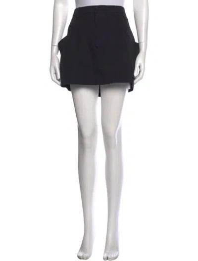 Pre-owned Isabel Marant Wool Mini Skirt In Black