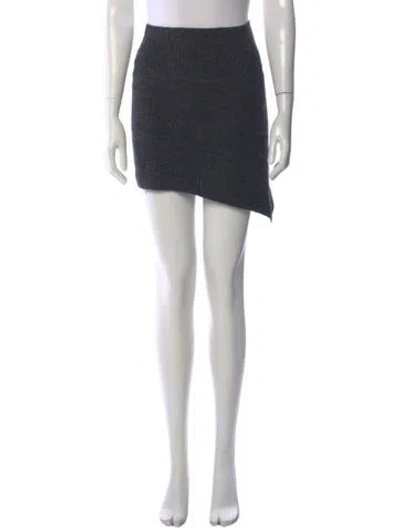 Pre-owned Isabel Marant Wool Mini Skirt In Gray