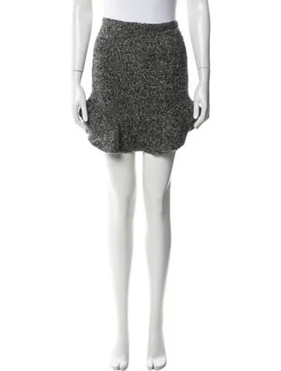Pre-owned Isabel Marant Wool Mini Skirt In Gray