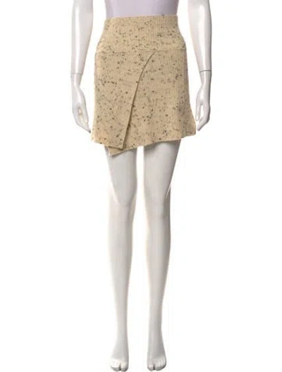 Pre-owned Isabel Marant Wool Mini Skirt In White