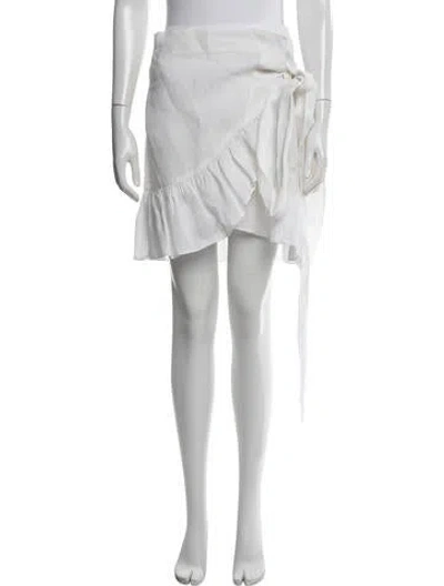 Pre-owned Isabel Marant Wool Mini Skirt In White