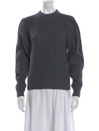 Pre-owned Isabel Marant Wool Mock Neck Sweater In Gray