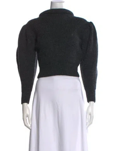 Pre-owned Isabel Marant Wool Mock Neck Sweater In Gray