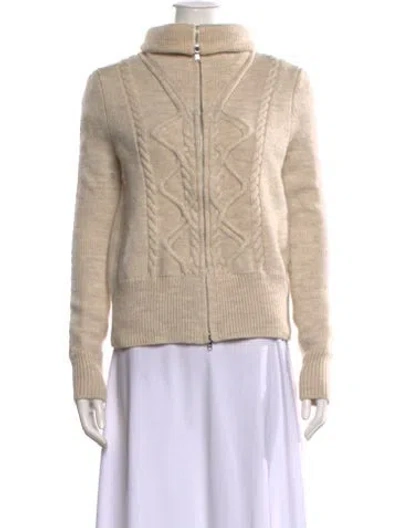 Pre-owned Isabel Marant Wool Mock Neck Sweater In Neutral