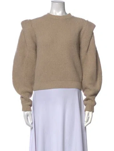 Pre-owned Isabel Marant Wool Mock Neck Sweater In Neutrals