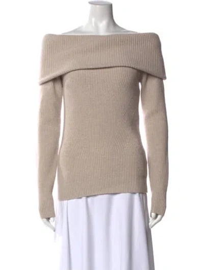 Pre-owned Isabel Marant Wool Off-the-shoulder Sweater In Neutral