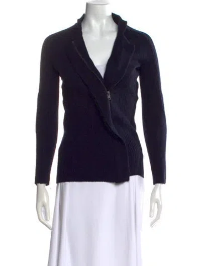 Pre-owned Isabel Marant Wool Open Front Sweater In Blue