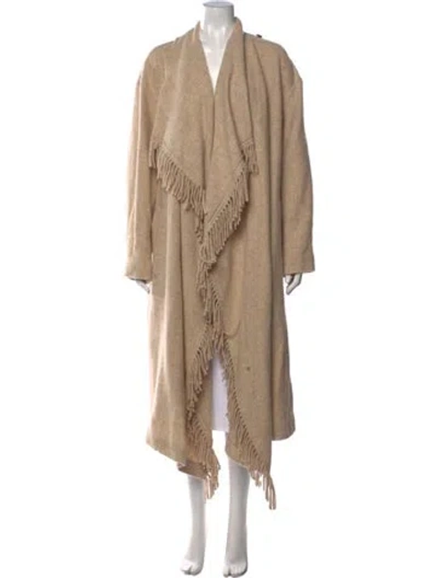 Pre-owned Isabel Marant Wool Open Front Sweater In Neutral