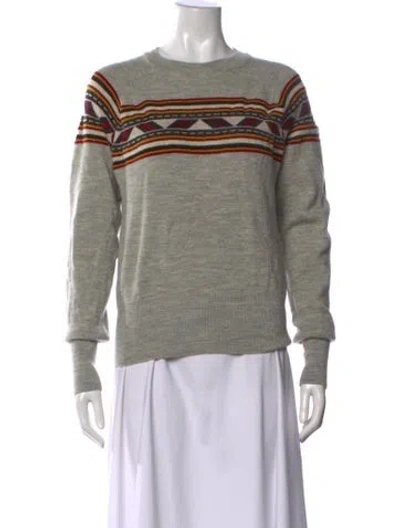 Pre-owned Isabel Marant Wool Patterned Sweater In Gray