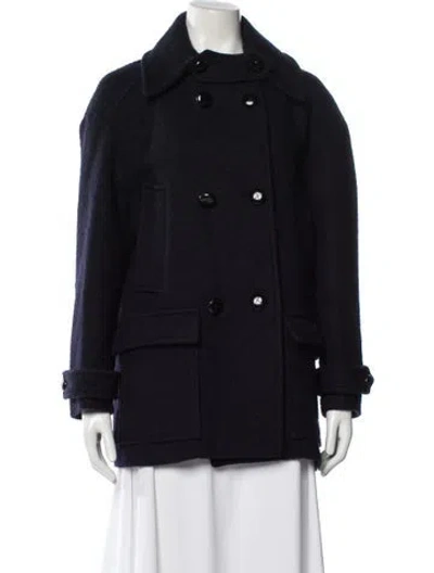 Pre-owned Isabel Marant Wool Peacoat In Blue