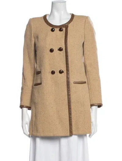 Pre-owned Isabel Marant Wool Peacoat In Neutrals