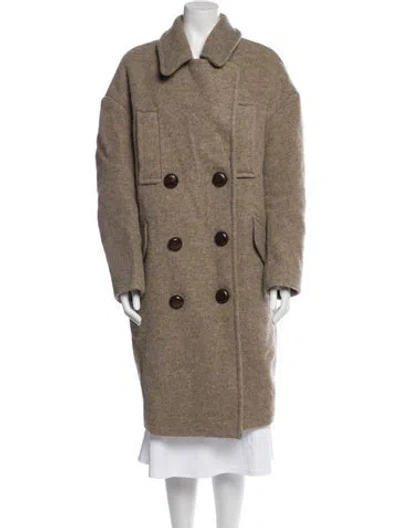 Pre-owned Isabel Marant Wool Peacoat In Neutrals