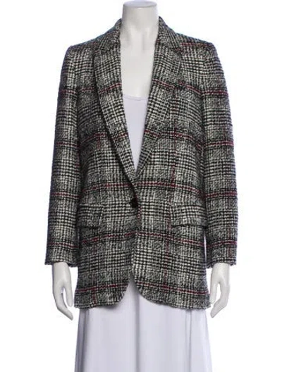 Pre-owned Isabel Marant Wool Plaid Print Blazer In Multi