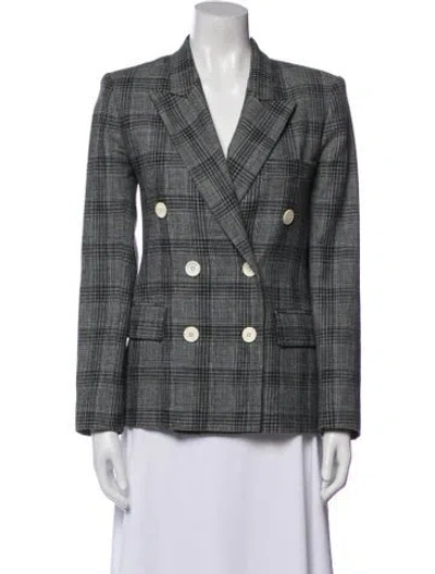 Pre-owned Isabel Marant Wool Plaid Print Blazer In Multi