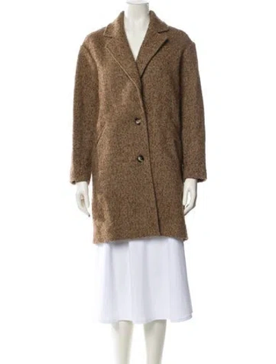 Pre-owned Isabel Marant Wool Plaid Print Jacket In Brown