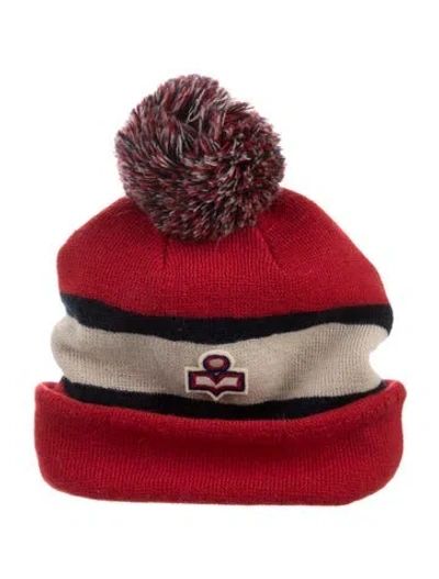 Pre-owned Isabel Marant Wool Pom Beanie In Red