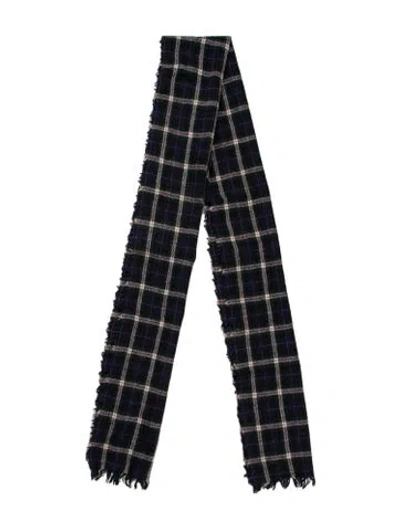 Pre-owned Isabel Marant Wool Printed Scarf In Blue