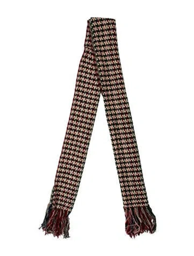 Pre-owned Isabel Marant Wool Printed Scarf In Brown