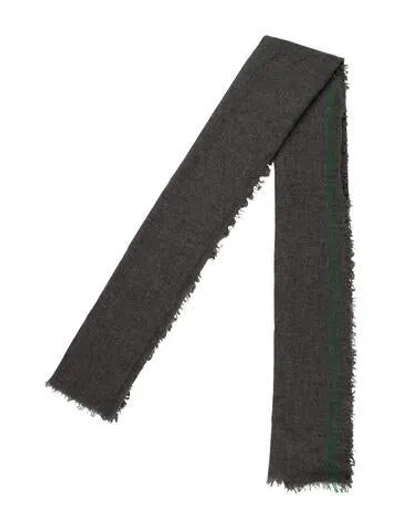 Pre-owned Isabel Marant Wool Printed Scarf In Gray