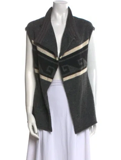 Pre-owned Isabel Marant Wool Printed Sweater In Gray